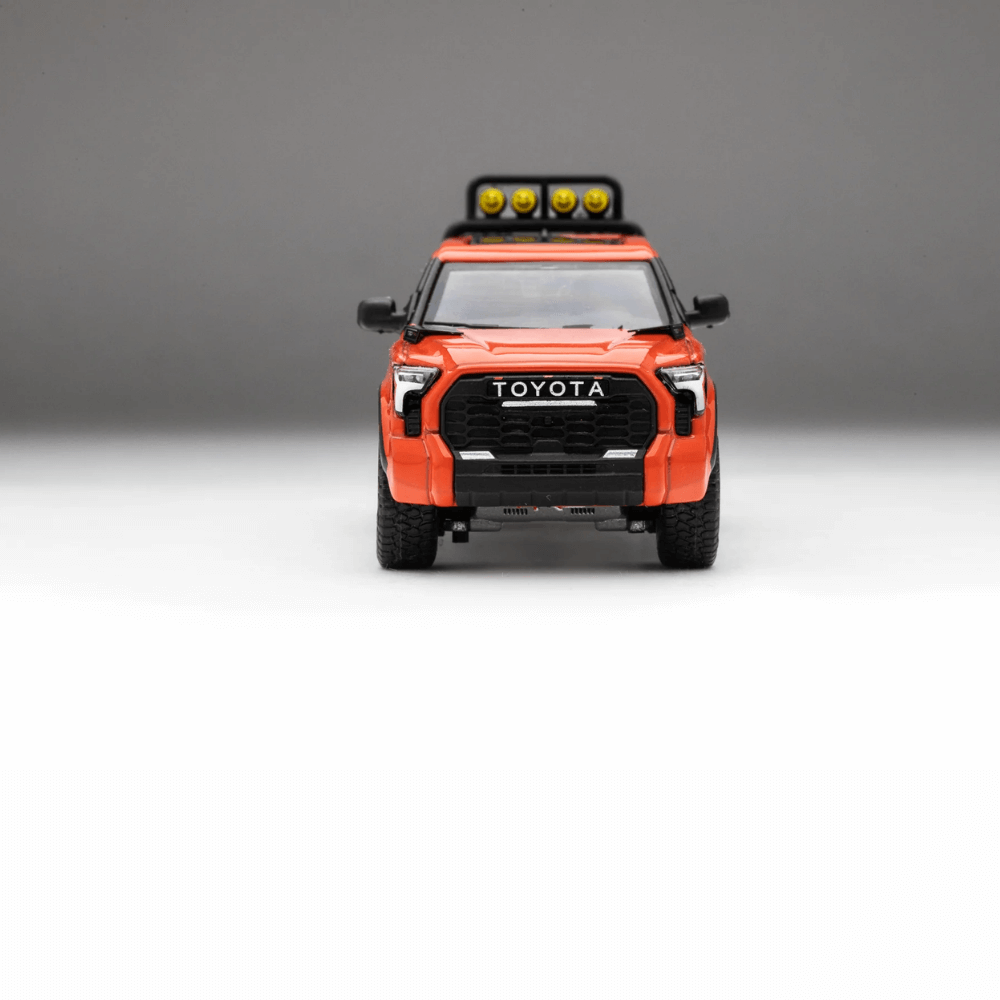Toyota Tundra TRD PRO Exclusive GCD 1/64 Solar Octane with Toyota Tundra TRD PRO Exclusive GCD 1/64 Solar Octane with
