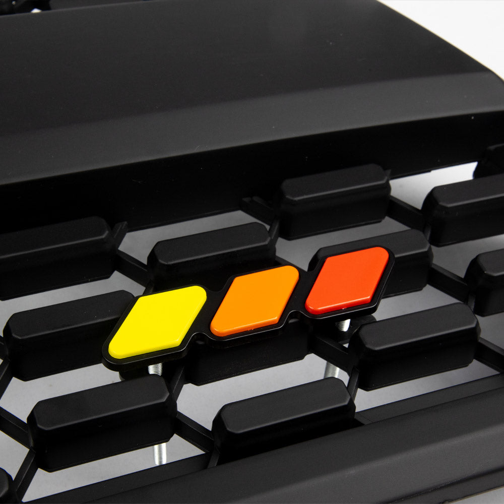 Tri-Color Grille Badge Emblem