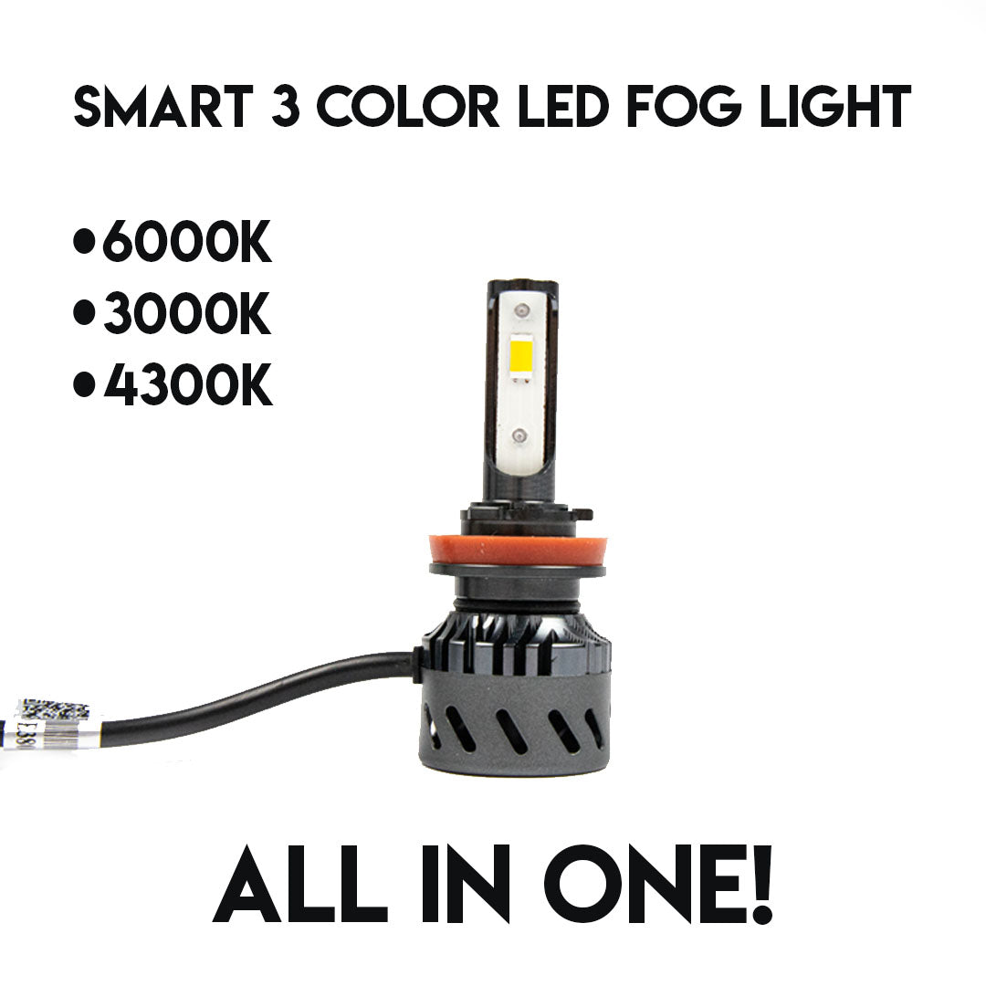 H11 | Smart 3 Color LED Plug and Play Bulb