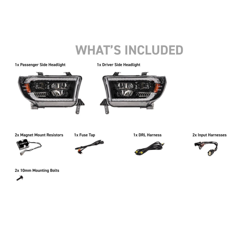 XB Evo Hybrid LED Headlights fits 2007-2013 Toyota Tundra