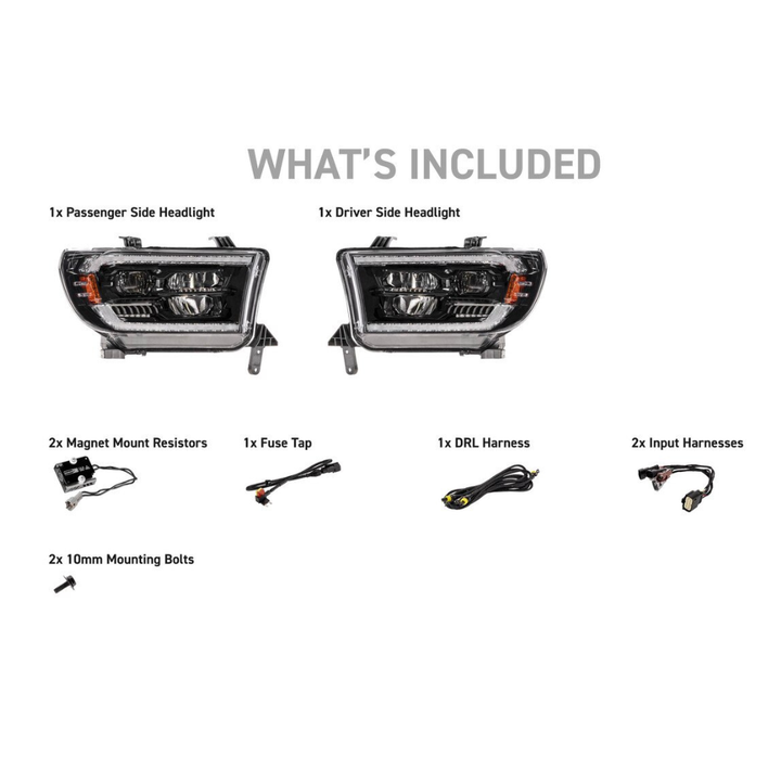 XB Evo Hybrid LED Headlights fits 2007-2013 Toyota Tundra