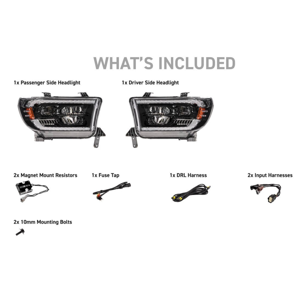 XB Evo Hybrid LED Headlights fits 2008-2017 Toyota Sequoia