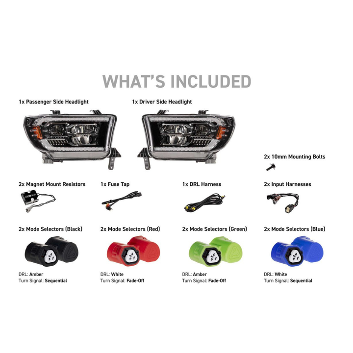 XB Evo LED Headlights fits 2007-2013 Toyota Tundra