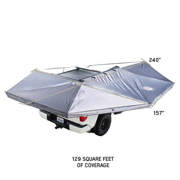 XD Nomadic 270 - Awning W/Lights & Black Out Grey Hex, Black Trim & Black Travel Cover