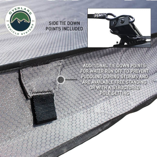 XD Nomadic 270 - Awning W/Lights & Black Out Grey Hex, Black Trim & Black Travel Cover