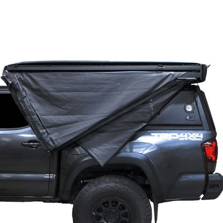 XD Nomadic 270 Degree Awning W/Lights & Black Out - Black Body, Grey Trim & Black Travel Cover