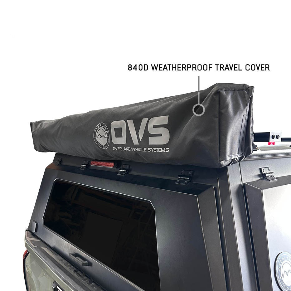 XD Nomadic 315 Degree Awning - Black Fabric and Travel Cover