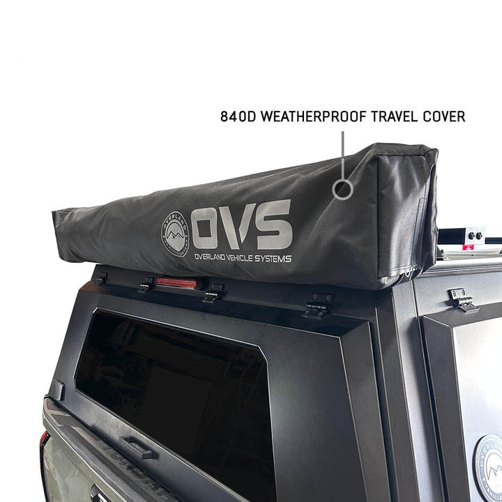 XD Nomadic 315 Degree Awning - Black Fabric and Travel Cover