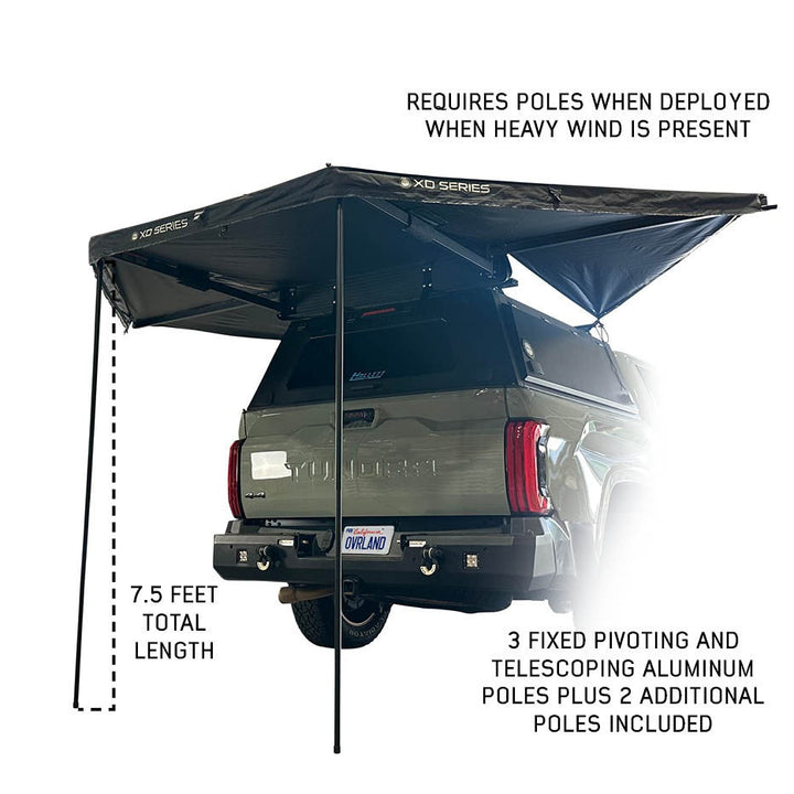 XD Nomadic 315 Degree Awning - Black Fabric and Travel Cover