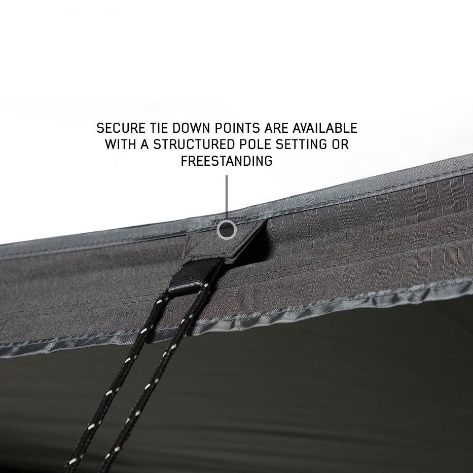 XD Nomadic 315 Degree Awning - Black Fabric and Travel Cover