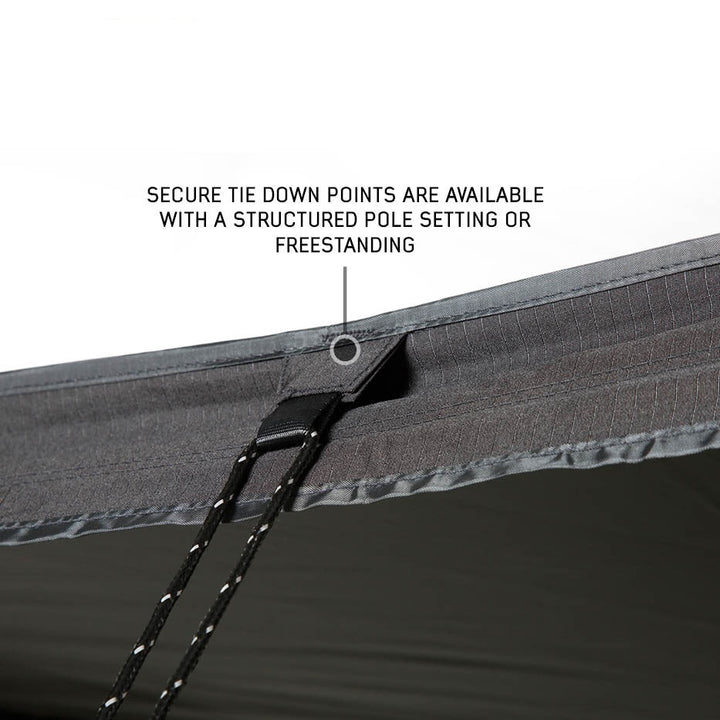 XD Nomadic 315 Degree Awning - Black Fabric and Travel Cover
