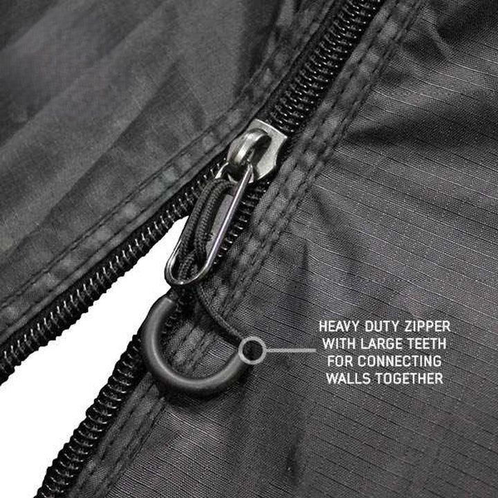 XD Nomadic 270 Degree Awning & Wall Kit Combo - Lights, Black Out, Black Body , Trim, and Travel Cover