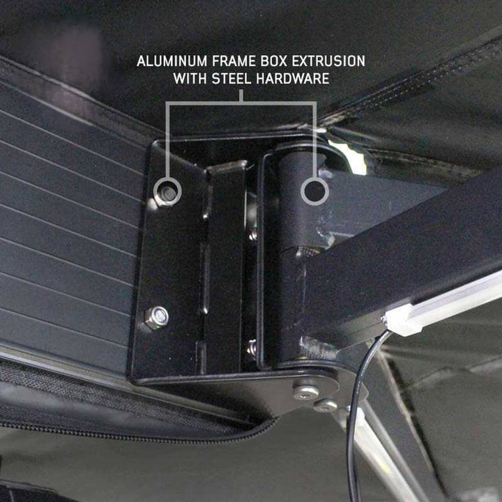 XD Nomadic 270 Degree Awning & Wall Kit Combo - Lights, Black Out, Black Body , Trim, and Travel Cover