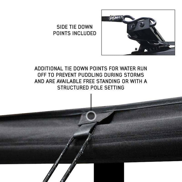 XD Nomadic 270 Degree Awning & Wall Kit Combo - Lights, Black Out, Black Body , Trim, and Travel Cover