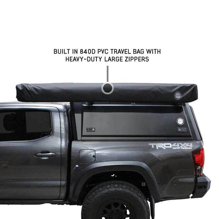 XD Nomadic 270 Degree Awning & Wall Kit Combo - Lights, Black Out, Black Body , Trim, and Travel Cover