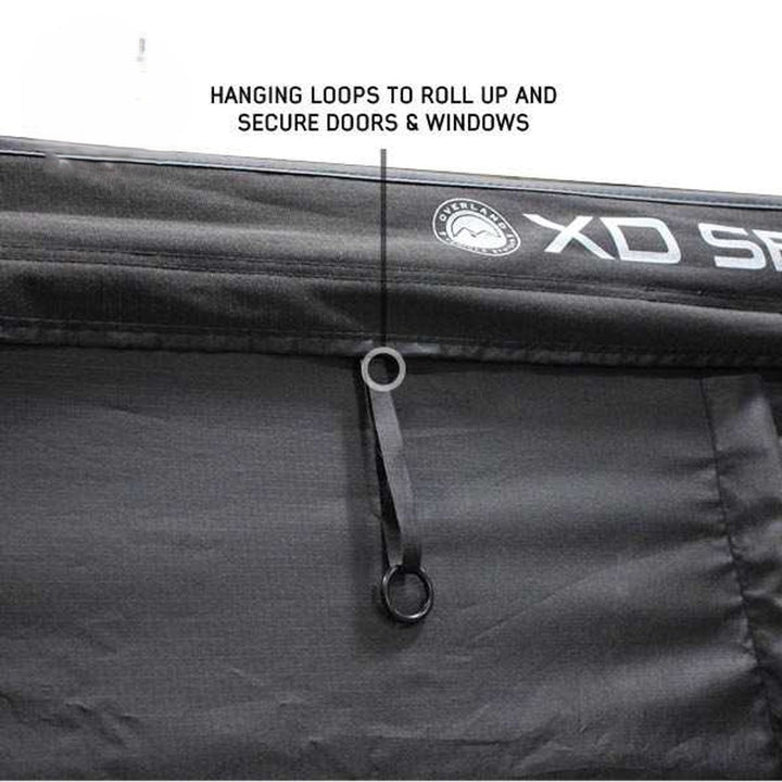 XD Nomadic 270 Degree Awning & Wall Kit Combo - Lights, Black Out, Black Body , Trim, and Travel Cover
