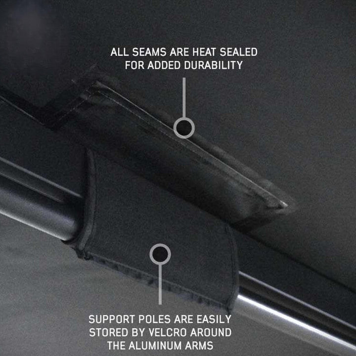 XD Nomadic 270 Degree Awning & Wall Kit Combo - Lights, Black Out, Black Body , Trim, and Travel Cover