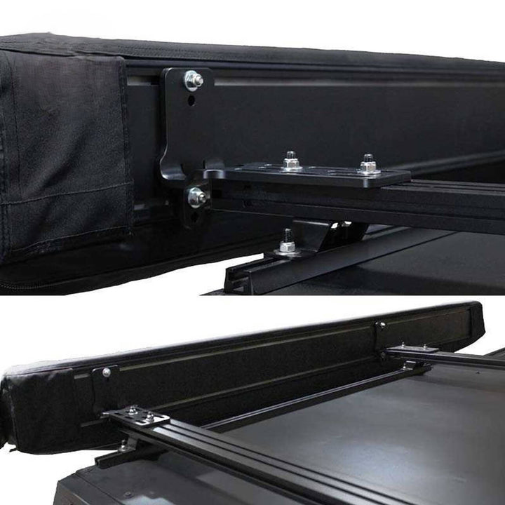 XD Nomadic 270 Degree Awning & Wall Kit Combo - Lights, Black Out, Black Body , Trim, and Travel Cover