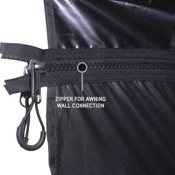 XD Nomadic 270 Degree Awning & Wall Kit Combo - Lights, Black Out, Black Body , Trim, and Travel Cover