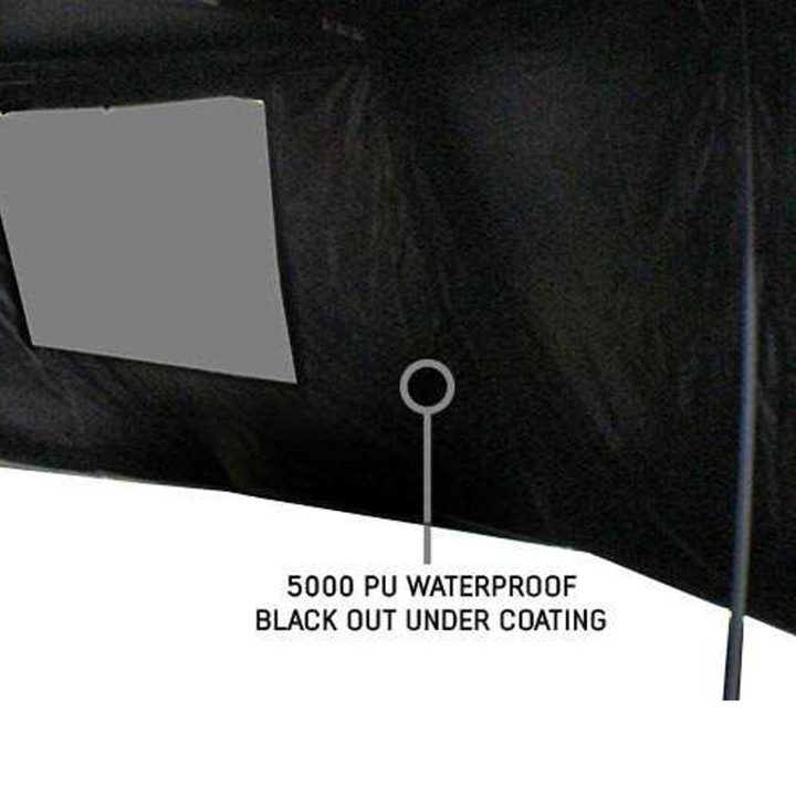 XD Nomadic 270 Degree Awning & Wall Kit Combo - Lights, Black Out, Black Body , Trim, and Travel Cover
