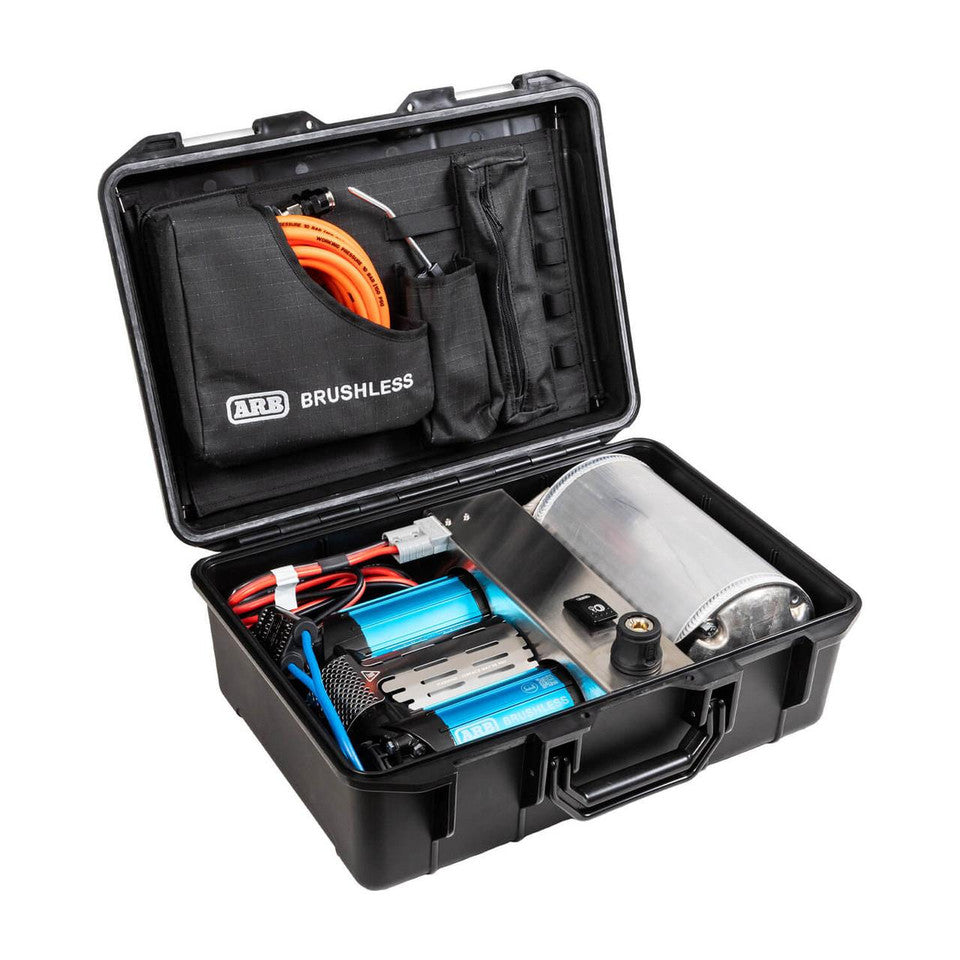 Brushless Twin Motor Portable 12V Air Compressor