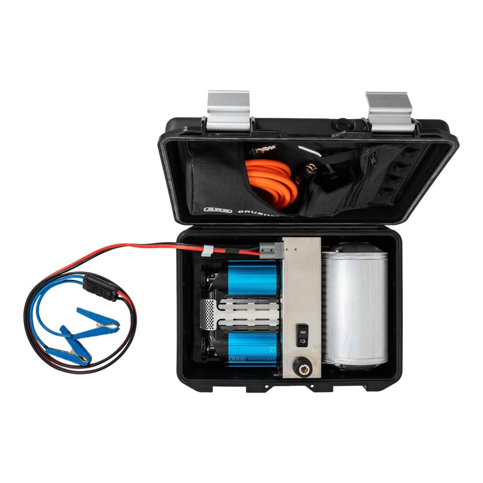Brushless Twin Motor Portable 12V Air Compressor