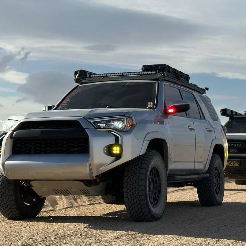 LED DRL Fog Light Fang Bezel Kit fits 2014-2024 Toyota 4Runner
