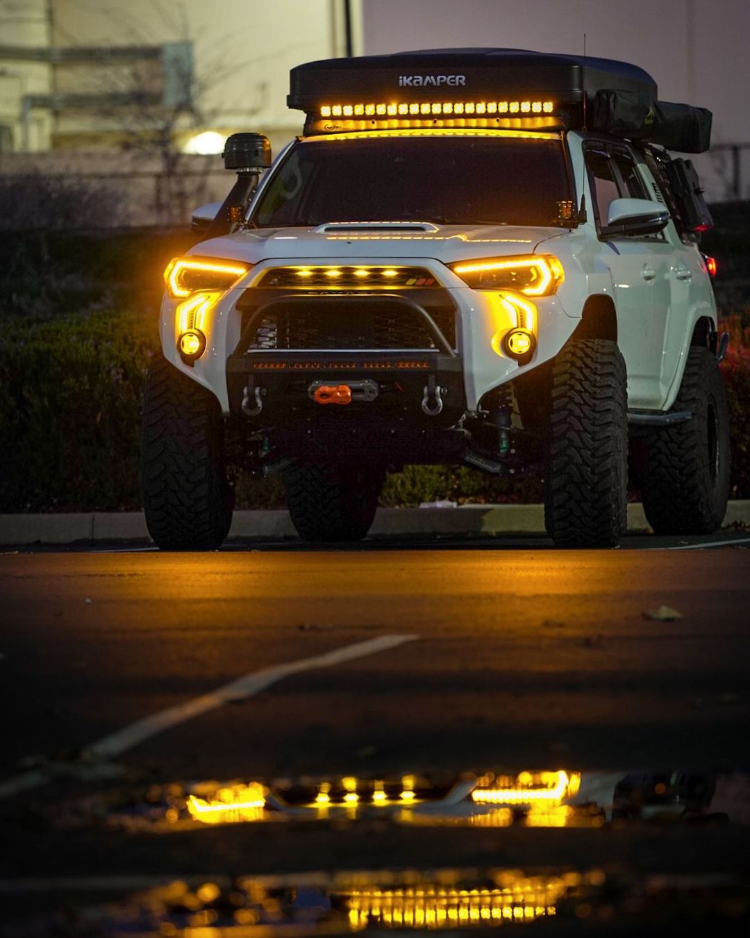 LED DRL Fog Light Fang Bezel Kit fits 2014-2024 Toyota 4Runner