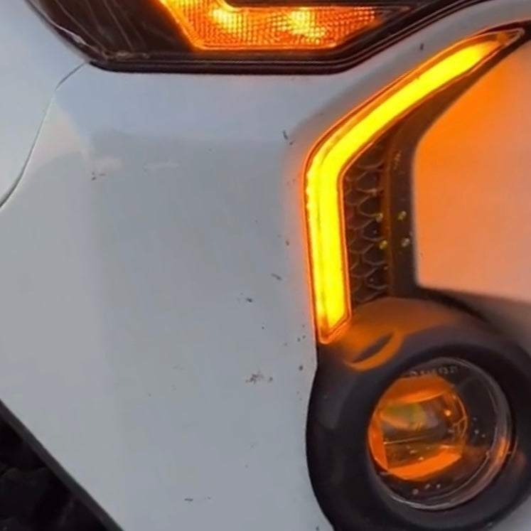 LED DRL Fog Light Fang Bezel Kit fits 2014-2024 Toyota 4Runner