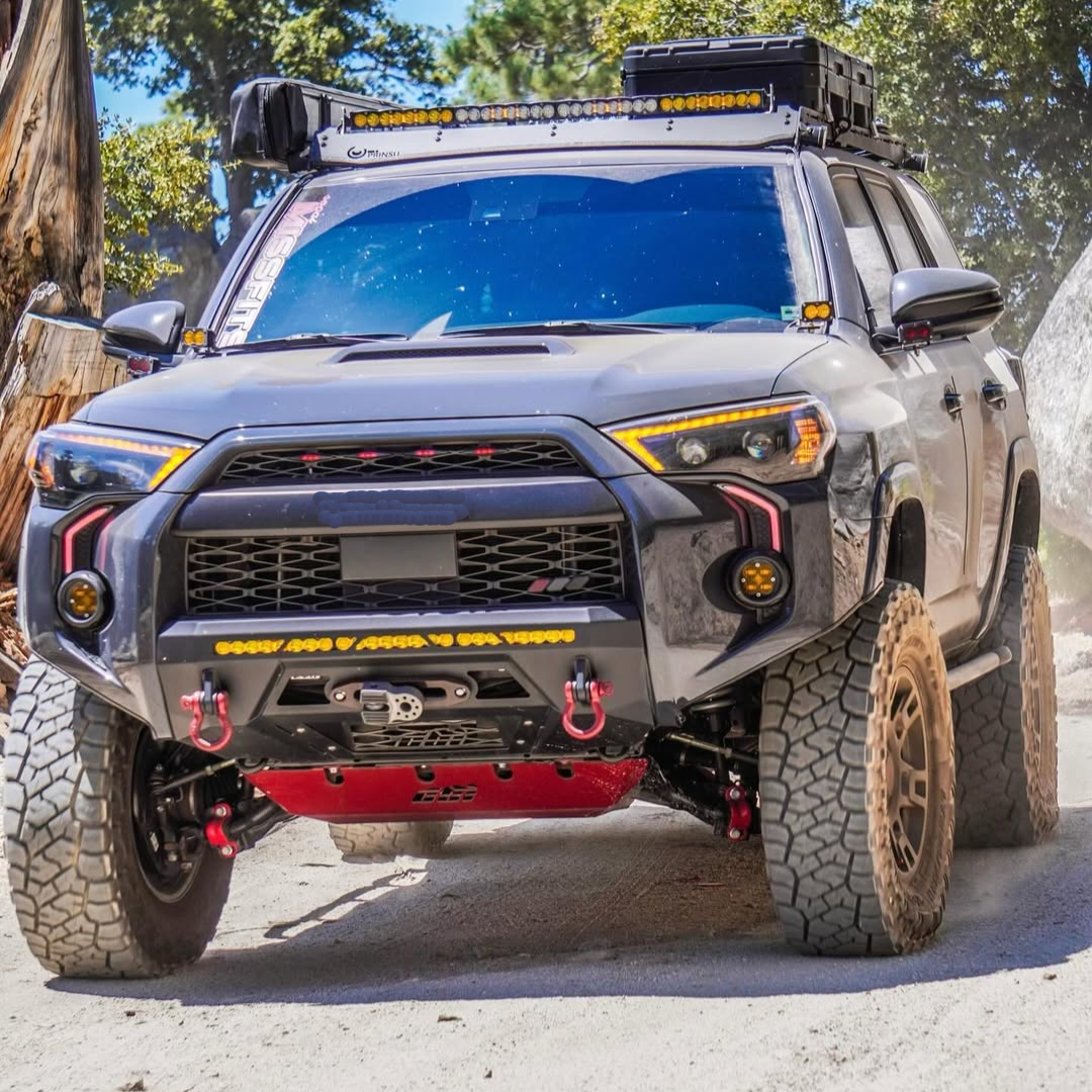 LED DRL Fog Light Fang Bezel Kit fits 2014-2024 Toyota 4Runner