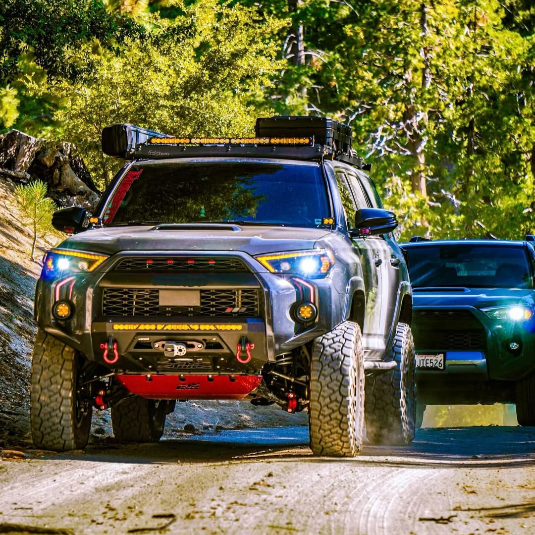 LED DRL Fog Light Fang Bezel Kit fits 2014-2024 Toyota 4Runner