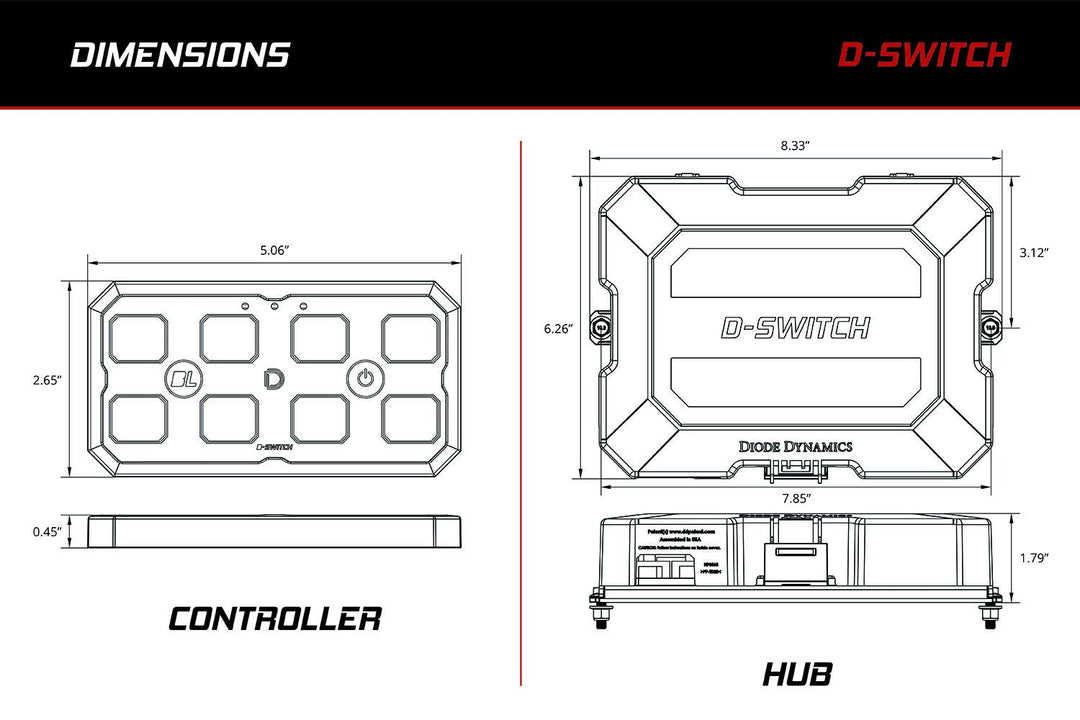 D-Switch Hub Mounting Kit for 2024+ Toyota Tacoma