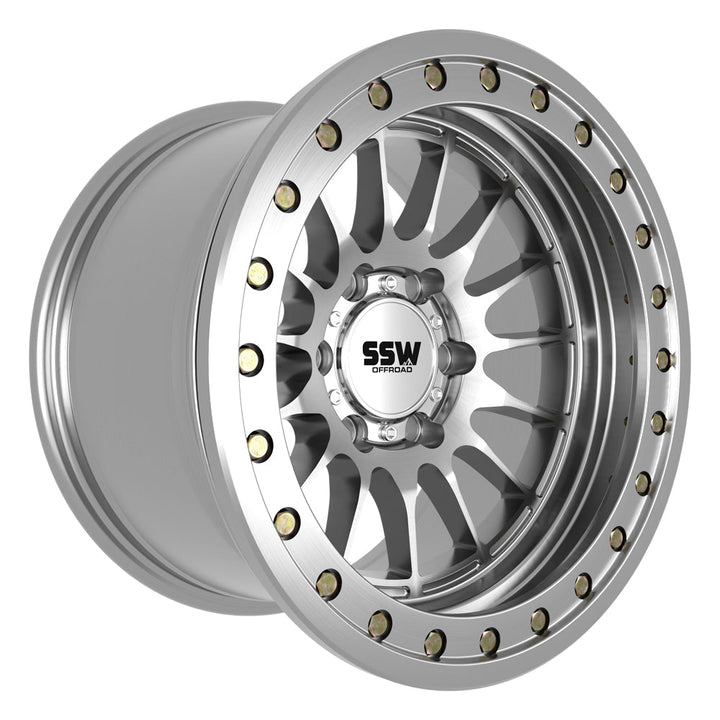 BEADLOCK DAKAR | MACHINED SILVER | 17X9.0 | -25