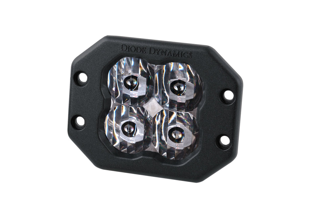 SS3 SAE/DOT White Sport Flush Mount LED Pods
