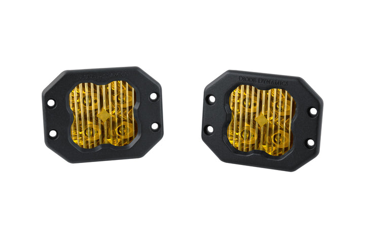 SS3 SAE Yellow Sport Flush Mount LED Pods