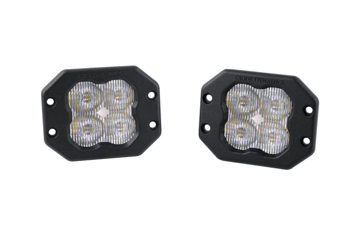 SS3 SAE/DOT White Pro Flush Mount LED Pods