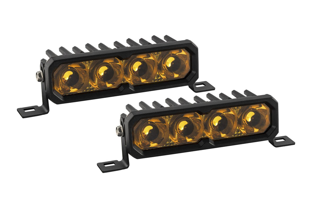 SS6 Yellow LED Light Bar (pair)