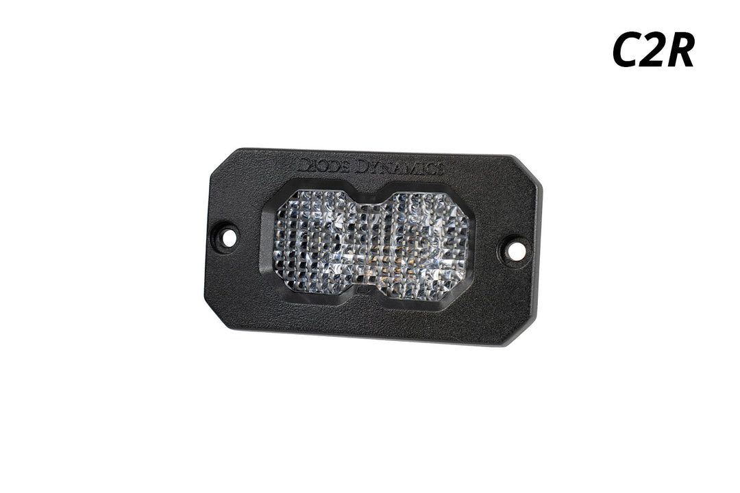 C2R White Flood Flush Mount LED Pods