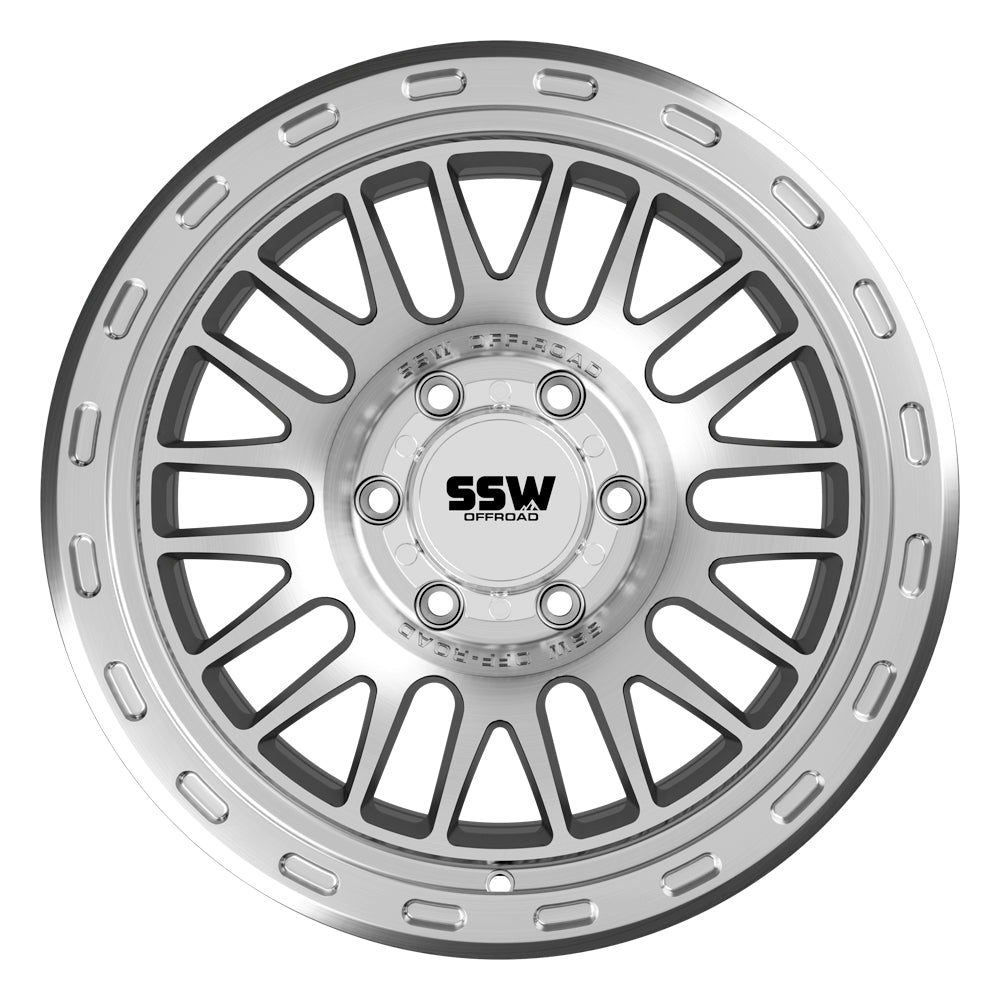 GRIFFON | MACHINED SILVER | 17X9.0 | -25