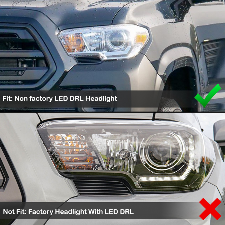 Quad-Pro LED Projectors Fits 2016-2023 Toyota Tacoma