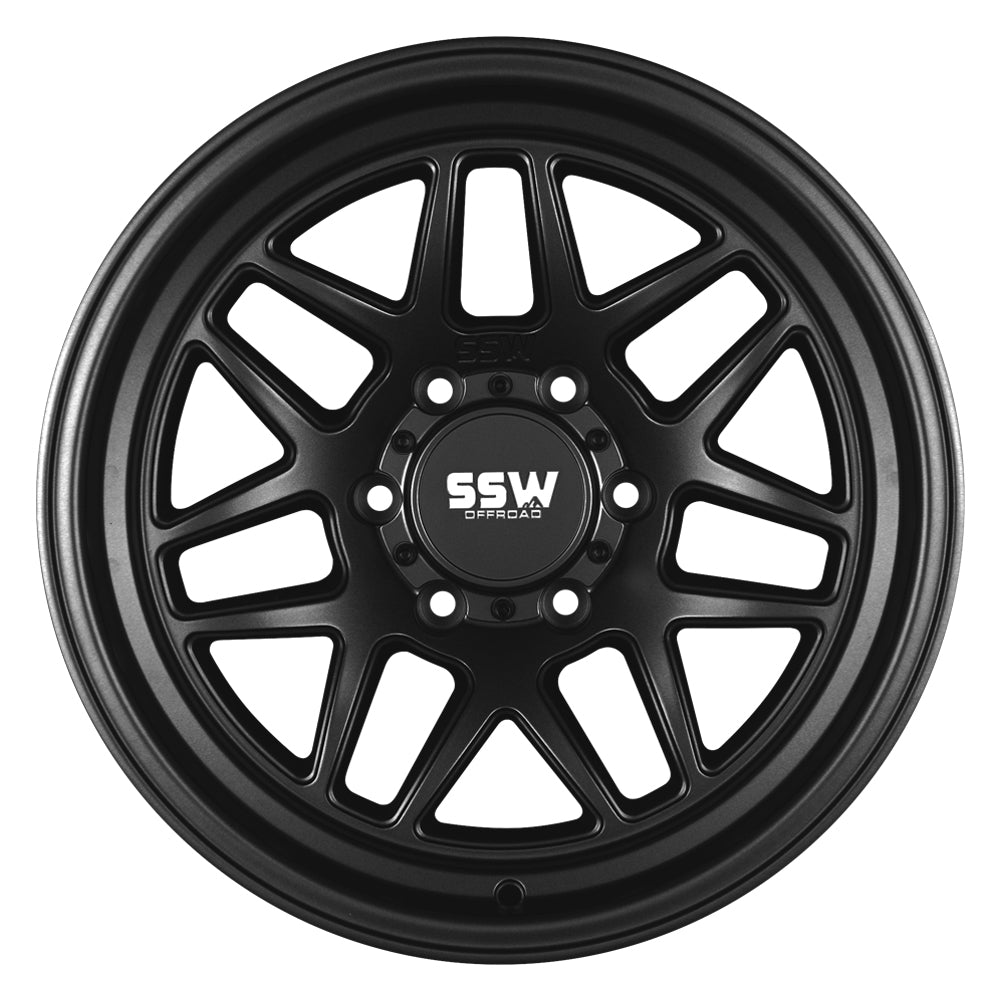 SIERRA | MATTE BLACK | 17X9.0 |-25