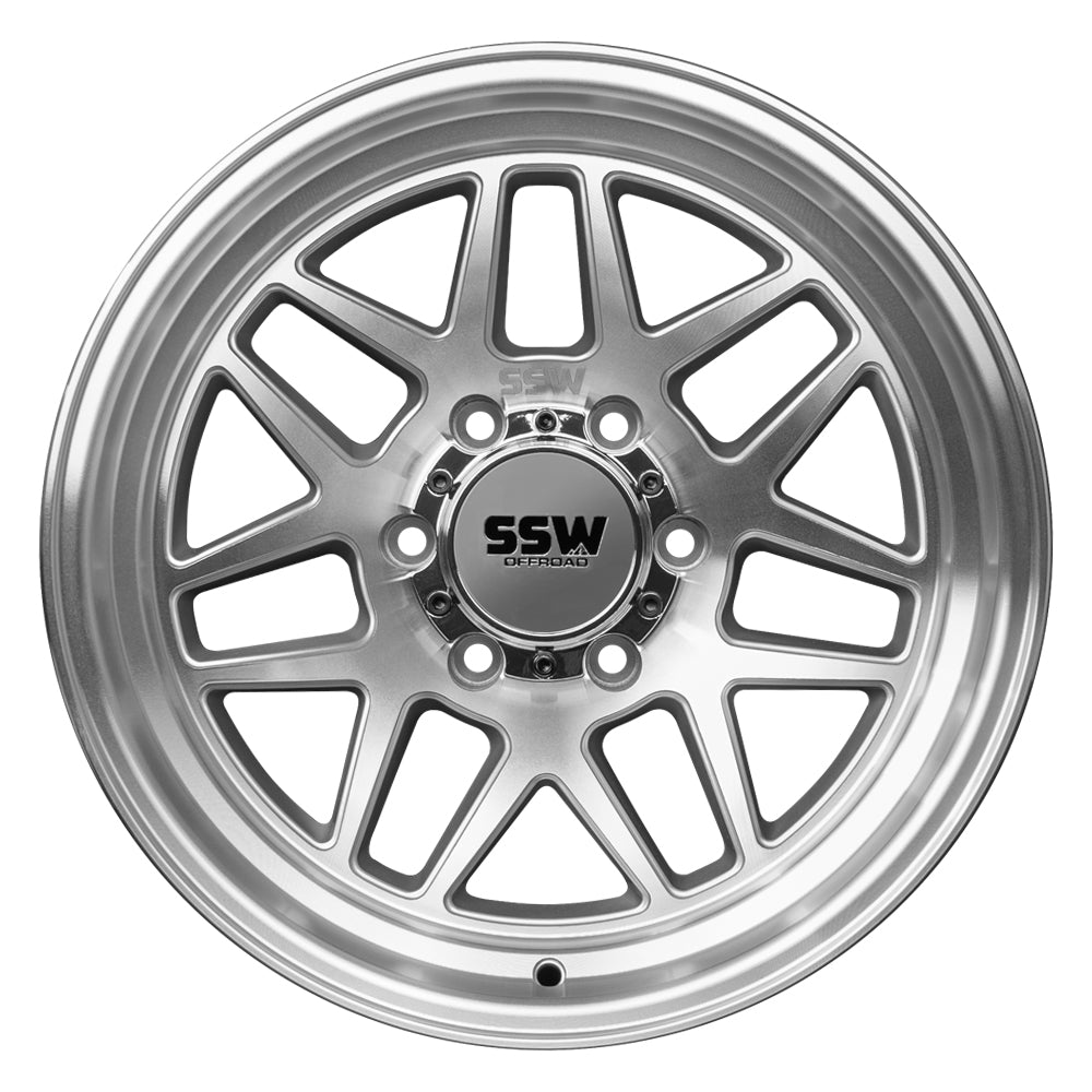 SIERRA | MACHINED SILVER | 17X9.0 |-25