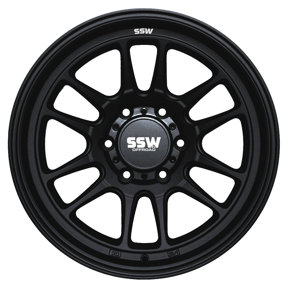 RAPTOR | MATTE BLACK | 17X9.0 |-12