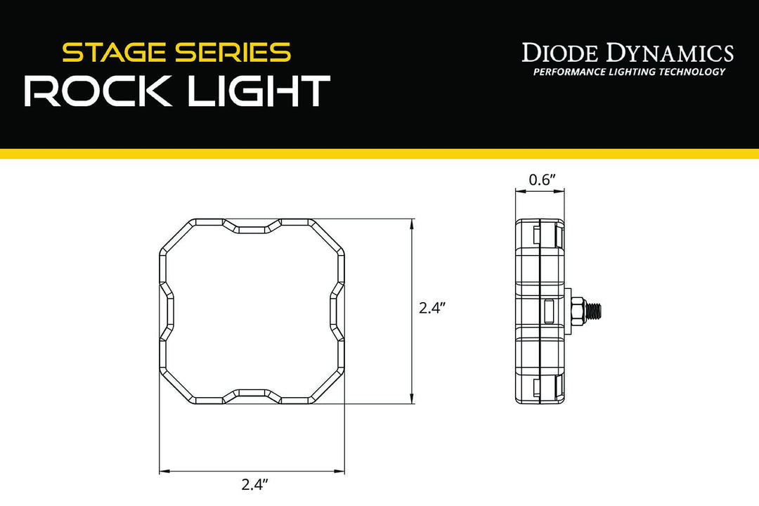 Stage Series LED Rock Light Kit Fits 2024+ Toyota Tacoma