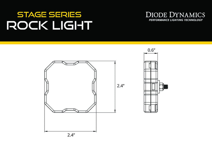 Stage Series LED Rock Light Kit Fits 2024+ Toyota Tacoma