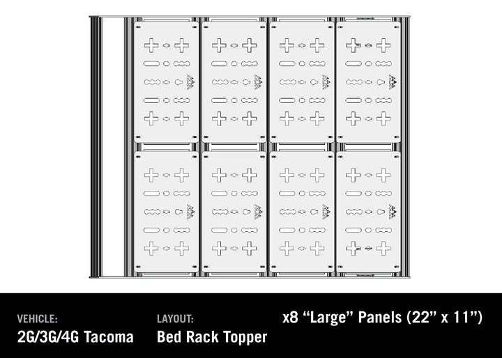 DRIFTR Bed Rack Topper Add-On fits 2005+ Toyota Tacoma