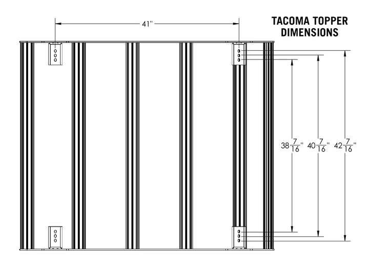 DRIFTR Bed Rack Topper Add-On fits 2005+ Toyota Tacoma