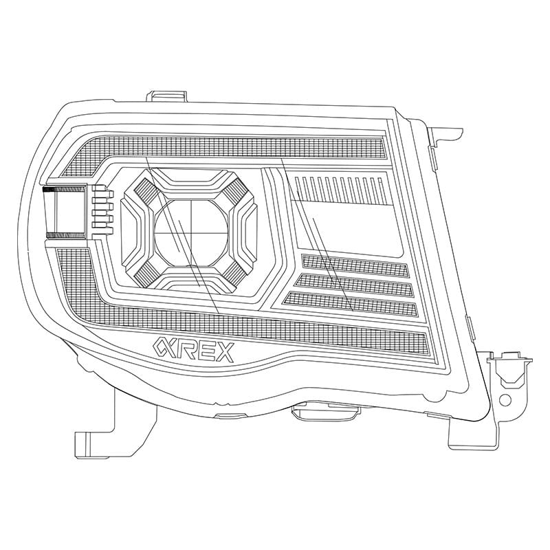 2005-2011 Toyota Tacoma LUXX-Series LED Projector Headlights