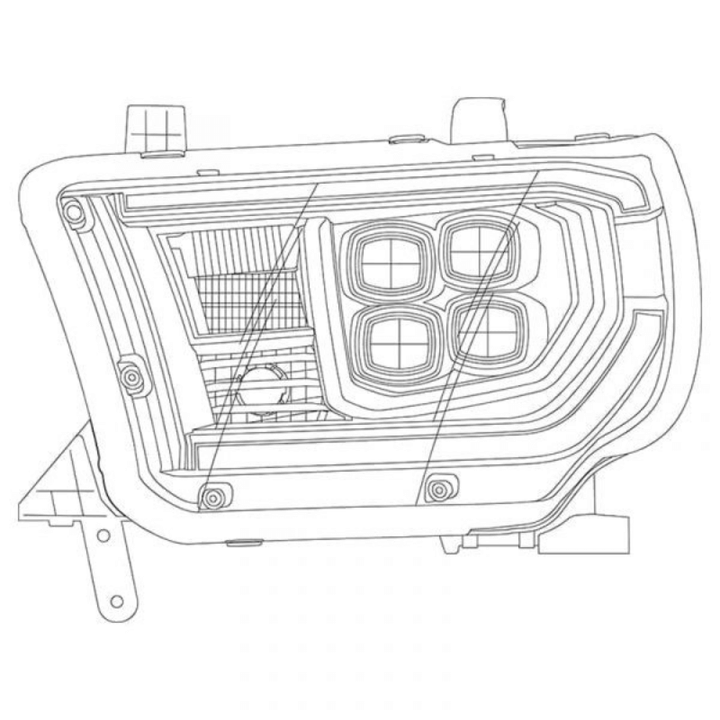 2007-2013 Toyota Tundra NOVA-Series LED Projector Headlights