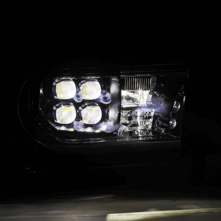 2007-2013 Toyota Tundra/08-17 Toyota Sequoia MK2 NOVA-Series LED Projector Headlights Alpha-Black